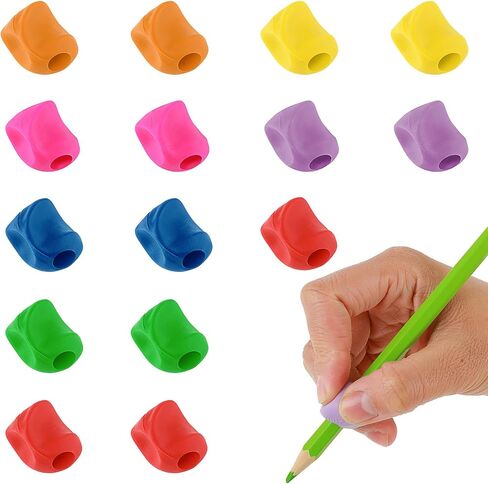 Mabor 15Pcs Kids Pencil Holder Tripod Pencil Grip Pencil Grippers for Kids Handwriting Correction Finger Posture Training Writing Aids for Preschooler Toddler Kindergarten in Saudi Arabia