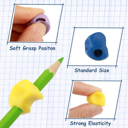 Mabor 15Pcs Kids Pencil Holder Tripod Pencil Grip Pencil Grippers for Kids Handwriting Correction Finger Posture Training Writing Aids for Preschooler Toddler Kindergarten in Saudi Arabia