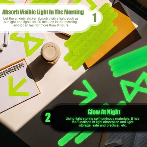 24 قطعة من ملصقات الأشرطة الحسية الهادئة، ملصقات مهدئة ذاتية الصنع ملونة ومضيئة، ملصقات فيدجت لتخفيف المزاج وشرائط هادئة للقلق والملصقات الحسية للبالغين والمراهقين والفصول الدراسية in Kuwait