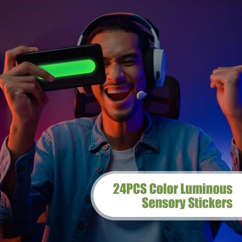 24 قطعة من ملصقات الأشرطة الحسية الهادئة، ملصقات مهدئة ذاتية الصنع ملونة ومضيئة، ملصقات فيدجت لتخفيف المزاج وشرائط هادئة للقلق والملصقات الحسية للبالغين والمراهقين والفصول الدراسية in Kuwait