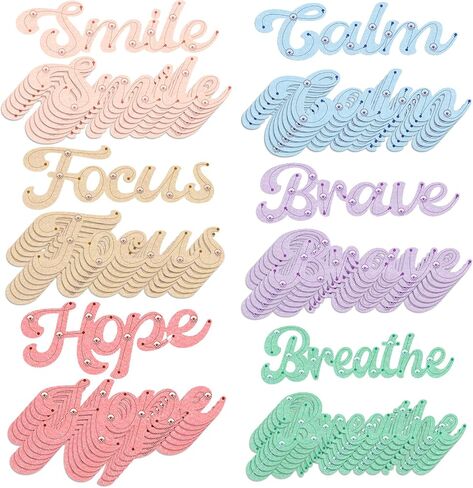 64 Pcs Rainbow Breath Calm Anxiety Sensory Stickers Sensory Strips Breath Calming Breath Fidget Textured Strips Adhesive for Classroom School Desk Calm Down Kit (Cute) in Saudi Arabia