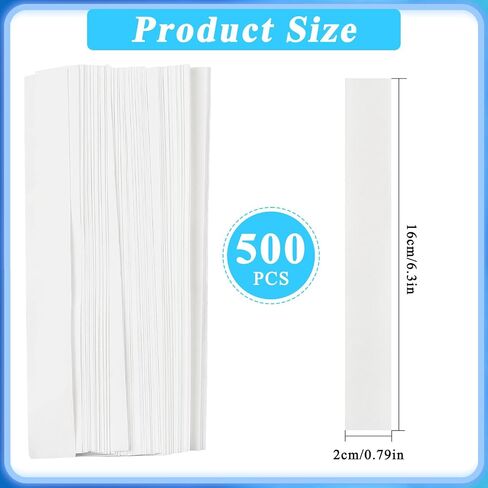500 قطعة من شرائط الورق الكروماتوغرافي من Lainballow، أوراق فلتر للتجارب مقاس 0.78 × 6.3 بوصة، ورق تنظيف مختبري للكيمياء والمختبر والفصول الدراسية وفصل الأصباغ والتجارب in Kuwait