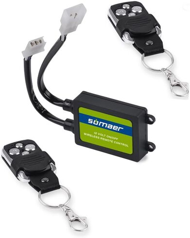 LED Light Bar Remote Control Switch, Relay Wiring Harness Remote Switch,Wireless Controller ON/Off Strobe Flash Pulse for LED Light Bar/Driving Light/Fog Light Wire Harness-with 1 Key in Saudi Arabia