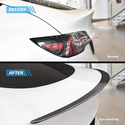 2024 Newest Real Carbon Fiber Spoiler for Tesla Model Y 2024-2020 Sporty Rear Trunk Lip for Tesla Model Y Accessories 2024-2020 Glossy Black in Saudi Arabia