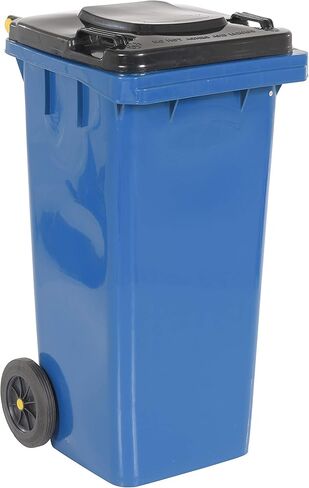 سلة المهملات Vestil TH-32-BLU، بولي إيثيلين، عرض 18-1/2 بوصة، ارتفاع 37-1/2 بوصة، عمق 22 بوصة، سعة 32 جالون، أزرق in Kuwait