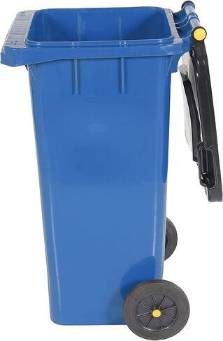سلة المهملات Vestil TH-32-BLU، بولي إيثيلين، عرض 18-1/2 بوصة، ارتفاع 37-1/2 بوصة، عمق 22 بوصة، سعة 32 جالون، أزرق in Kuwait