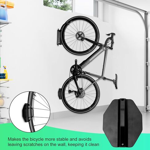 BicycleStore Swivel Bike Wall Mount, Heavy Duty Bike Storage Rack Space Saving Bike Hangers for Garage, Bicycle Rack Cycling Pedal Storage Stand Holder Bike Pedal Hook for Indoor, Garage, Shed in Kuwait