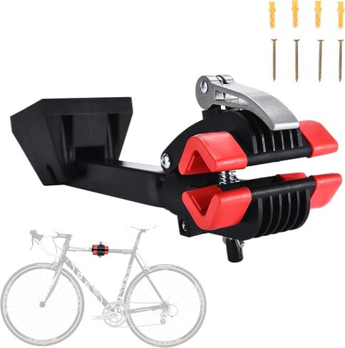 حامل إصلاح الدراجة لأداة Pro-Bike - حامل ميكانيكي محمول للدراجات للدراجات الجبلية والطرق مع مقود ضيق - مشبك جداري، تعديل ضبط العجلة - أدوات ومجموعة حامل الخدمة - بلاستيك in Kuwait