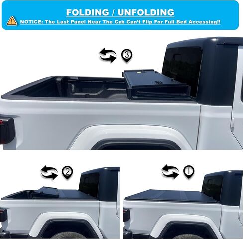 Mamoru Soft Roll Up Tonneau Cover Compatible for 2019-2023 Ford Ranger 6ft/72.7" Truck Bed Cover | Styleside in Saudi Arabia
