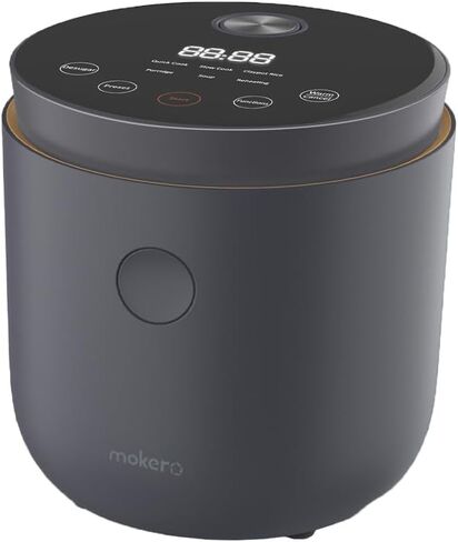 جهاز طبخ الأرز منخفض الكربوهيدرات: جهاز طبخ الأرز غير المطبوخ سعة 2 لتر، متعدد الوظائف، جهاز طبخ الأرز الصغير القابل للبرمجة رقميًا، 24 ساعة معدة مسبقًا، يحافظ على الدفء، صحي، بطانة غير لاصقة، فصل حساء الأرز in Kuwait