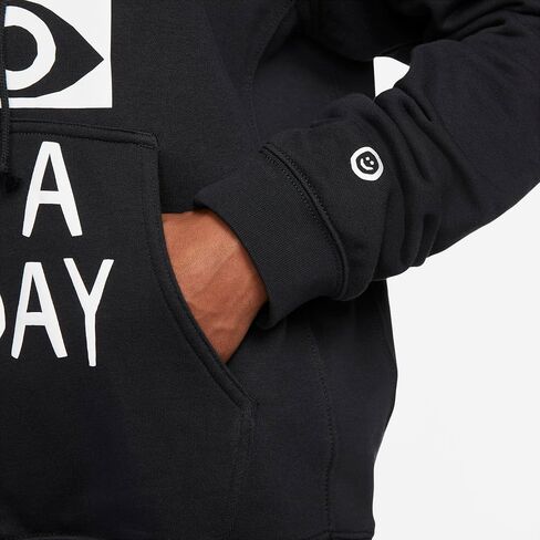 Nike Sportswear Men's French Terry Pullover Hoodie (US, Alpha, Medium, Regular, Regular, Black) in Saudi Arabia