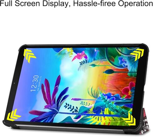 حافظة LG G Pad 5 10.1، حافظة ذكية بحامل ثلاثي الطي، غطاء نحيف خفيف الوزن لجهاز LG G Pad 5 10.1 بوصة، إصدار 2019، الطراز: LM-T600L، T600L Graffiti in Kuwait