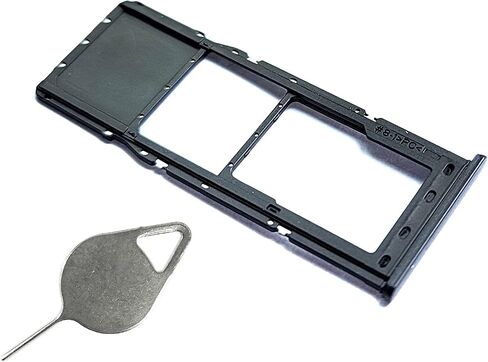 Eaglewireless Black Sim Tray Sim Slot Holder Replacement for Samsung Galaxy A12 SM-A125U (Single Sim) in Saudi Arabia