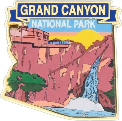 دبوس تذكاري لمنتزه جراند كانيون الوطني رائع للسترات والقبعات وحقائب الظهر والمزيد in Kuwait