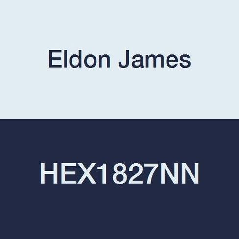 Eldon James HEX1827NN حاجز من النايلون الطبيعي وصواميل تثبيت على اللوحة، 1/8-27 خيط NPSF (عبوة من 10) in Kuwait