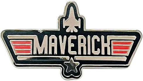 Maverick Top Navy Pilot Fighter Plane Air Force Airplane Wings Star Tomcat Call Sign 1.3" Enamel Pin Badge in Saudi Arabia