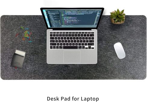 DAWNTREES Felt Desk Pad,Large Keyboard Mat,Office Wool Desk Mat,Keyboard Pad, Extra Large Felt Mouse Pad, Suitable for Computers,Keyboard, Laptops, Offices and Homes. (Light Gray) in Saudi Arabia