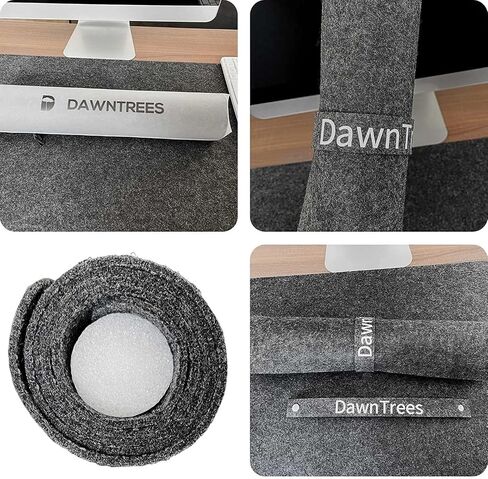 DAWNTREES Felt Desk Pad,Large Keyboard Mat,Office Wool Desk Mat,Keyboard Pad, Extra Large Felt Mouse Pad, Suitable for Computers,Keyboard, Laptops, Offices and Homes. (Light Gray) in Saudi Arabia