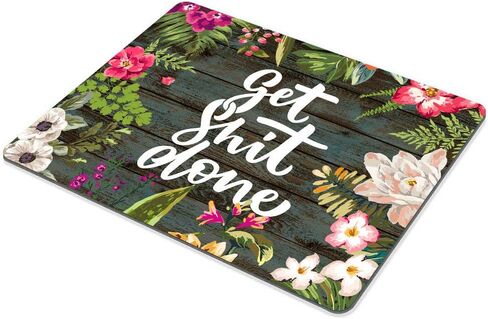 Smooffly Funny cat Mousepad,The Cat is Holding a Cup of Black Coffee and a Baguette with Galaxy Design Customized Rectangle Non-Slip Rubber Mousepad Gaming Mouse Pad in Kuwait