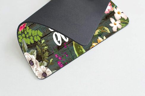 Smooffly Funny cat Mousepad,The Cat is Holding a Cup of Black Coffee and a Baguette with Galaxy Design Customized Rectangle Non-Slip Rubber Mousepad Gaming Mouse Pad in Kuwait