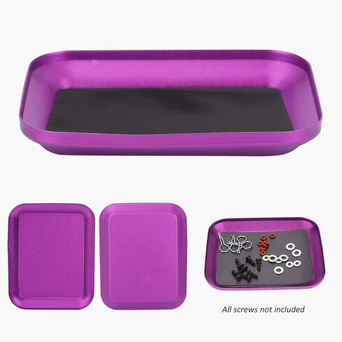 وعاء الأجزاء المغناطيسية، صينية أجزاء مغناطيسية محمولة بحرفية رائعة للمسامير لأجزاء مركبات الوقود للمسامير (أرجواني) in Kuwait