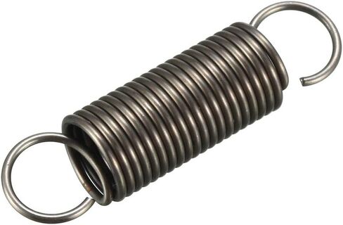 uxcell Extended Tension Spring Wire Diameter 0.04" , OD 0.39" , Free Length 1.57" Spring Steel Small Dual Hook Tension Spring 10pcs in Saudi Arabia