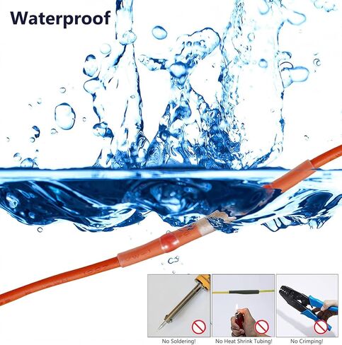 جينسكو 210 قطعة طقم توصيل سلك لحام 26-24 22-18 16-14 12-10 AWG محطات مؤخرة الانكماش الحراري مقاومة للماء مع حافظة in Kuwait