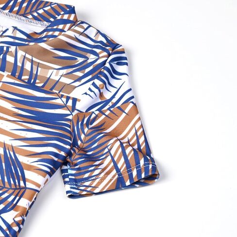 ملابس سباحة Jxstar للفتيات من Rash Guard قطعة واحدة بتصميم حورية البحر/فلامنغو/أزهار بعامل حماية من الأشعة فوق البنفسجية 50+ in Kuwait