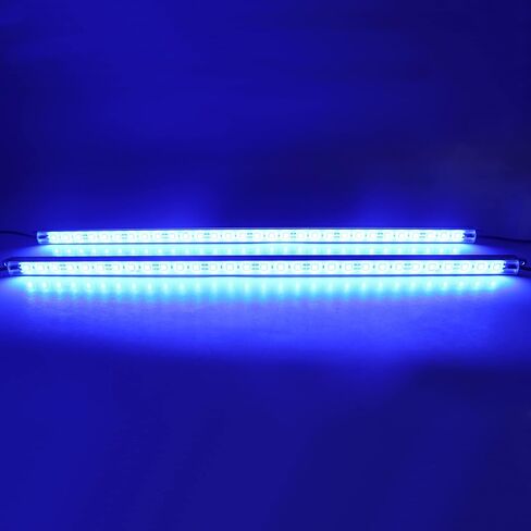 Two 20" 6500K-7000K White Super Bright 30LEDs 5050 Aquarium LED Strip for Fish Tanks - Waterproof Aluminum Lights 12V DC LED Linear Lighting in Saudi Arabia