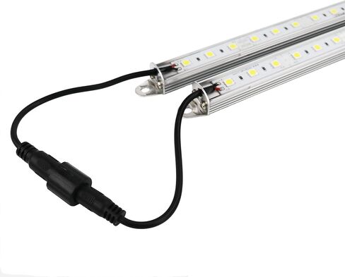 Two 20" 6500K-7000K White Super Bright 30LEDs 5050 Aquarium LED Strip for Fish Tanks - Waterproof Aluminum Lights 12V DC LED Linear Lighting in Saudi Arabia