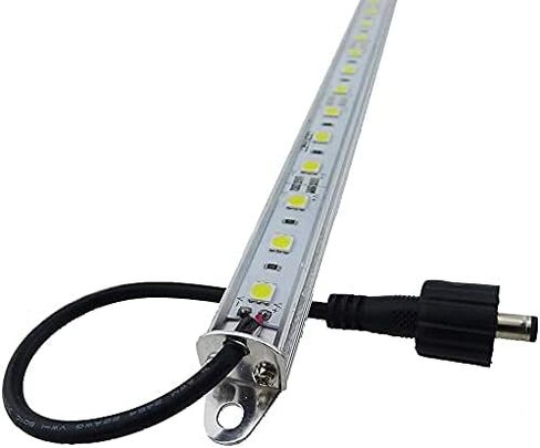 Two 20" 6500K-7000K White Super Bright 30LEDs 5050 Aquarium LED Strip for Fish Tanks - Waterproof Aluminum Lights 12V DC LED Linear Lighting in Saudi Arabia