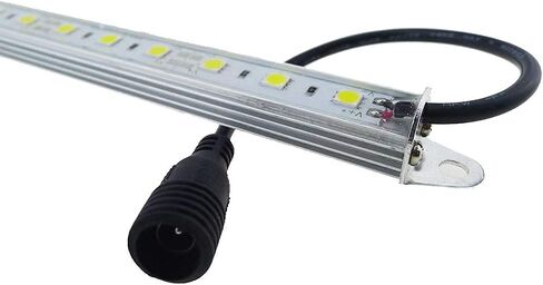 Two 20" 6500K-7000K White Super Bright 30LEDs 5050 Aquarium LED Strip for Fish Tanks - Waterproof Aluminum Lights 12V DC LED Linear Lighting in Saudi Arabia