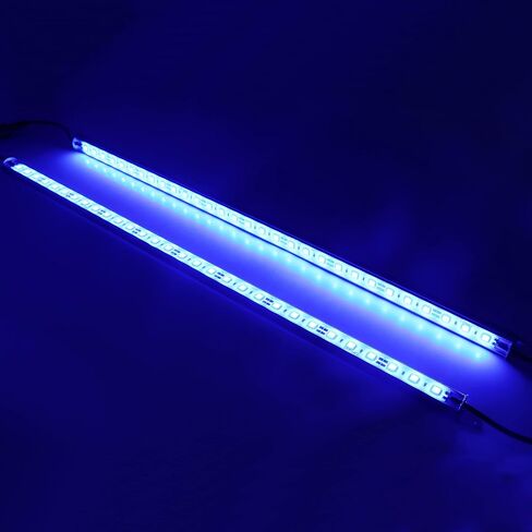 Two 20" 6500K-7000K White Super Bright 30LEDs 5050 Aquarium LED Strip for Fish Tanks - Waterproof Aluminum Lights 12V DC LED Linear Lighting in Saudi Arabia