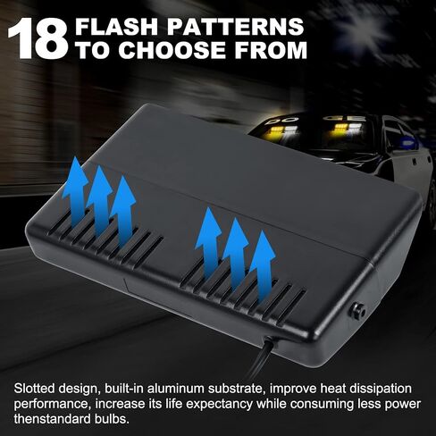 ASPL 2x7.2 Inch Dash Emergency Strobe Lights 16LED Hazard Flashing Warning Traffic Advisor Lights Interior Front/Rear Windshield Safety Deck Split Light Bar For Trucks Vehicles Cars(Amber/White) in Saudi Arabia