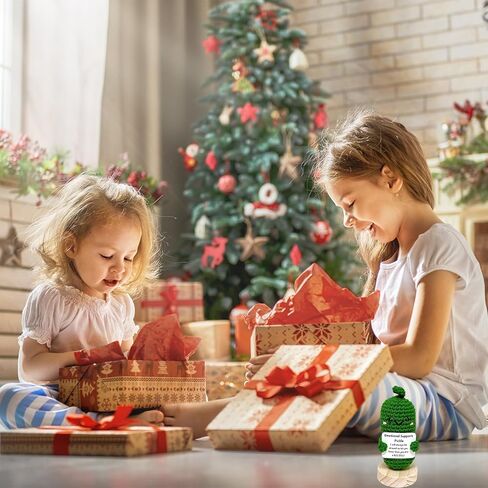 YDQUANI Handmade Emotional Support Pickled Cucumber, Crochet Emotional Support Pickled Cucumber Knitting Doll, Christmas Handwoven Ornament Gifts in Kuwait