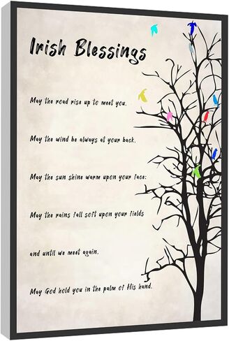 RCVTVPV John 6 35 Wall Art I Am The Bread Of Life Bible Verse Print Scripture Poster Canvas Wall Art For Home Office Framed Ready to Hang 8"x12" in Saudi Arabia