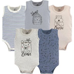 Yoga Sprout Unisex Baby Cotton Bodysuit, 5 Pack in Saudi Arabia