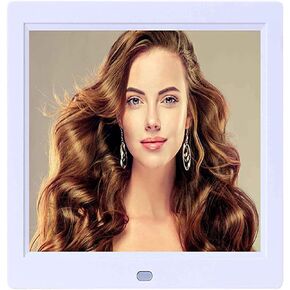 Digital Picture Frames Digital Photo Frame Led Display Photo/music/video Player Calendar, Support Usb Drive And Sd Card Digital Photo Frame photo frame digital (Black 8 inch) (White 8 inch+16G card) in Kuwait