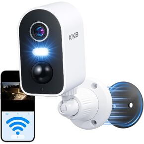 KKB 4G LTE Cellular Security Camera Magnetic Mount, No WiFi Security Cameras Indoor Built-in SIM, 2K Wireless Outdoor Off-Grid Battery Cameras for RVs/Travel/Camping, Subscription Required in Kuwait