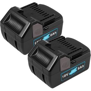 Futurebatt 2 Pack Upgraded 6.0 Ah High-Output 18V Battery for Hitachi 18-Volt Tools BSL1815X BSL1815S BSL1830 BSL1830C 330139 330557 339782 Also for Metabo HPT 18V Battery in Saudi Arabia