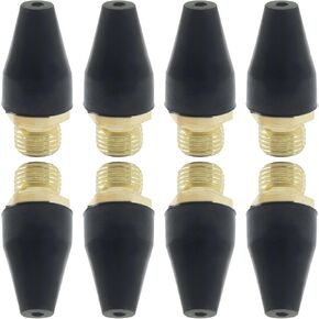 Black Rubber Air Tool, 3 PCS Brass & Rubber Air Nozzle Tips | For Blow Guns, 1/8" NPT Male Thread, Robust Air Tool Accessories in Saudi Arabia