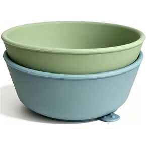 Silicone Suction Bowl for Baby & Toddler, 10 oz, 2 Pack | Microwave & dishwasher safe, BPA free, Stackable, For soup, cereal, snack & baby led weaning in Saudi Arabia