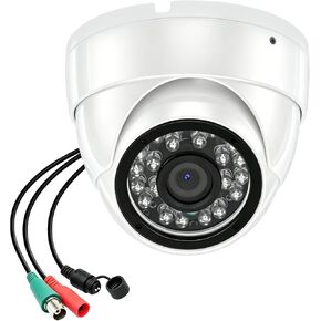 1080P Analog Camera, CCTV Camera 4-in-1 (TVI/AHD/CVI/960H Analog) | 2.8mm Fixed Lens, 65ft IR Night Vision Analog Camera, 105° Analog Wide Angle Dome Surveillance Camera for Home Outdoor in Kuwait