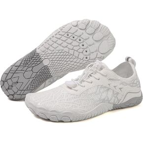HF Stride Shoes Women Slip On Wide Toe Box Shoes Women Hike Barefoot Sneakers Healthy & Non-Slip Barefoot ShoesWomen Hiking Footwear Men Lightweight Walking Sneakers Unisex B-Gray in Kuwait