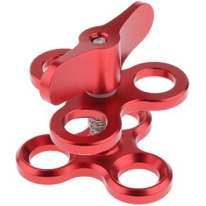 Clamp Underwater Accessories Ball Joint Arm Mount Adapter Butterfly Clip Triple Clamp Mount Scratch Resistant with Groove Suitable in Saudi Arabia