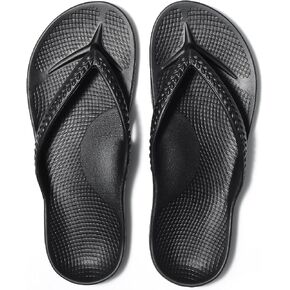 Litfun Women's Arch Support Flip Flops for Plantar Fasciitis Orthopedic Thong Sandals, New Black 41 in Saudi Arabia