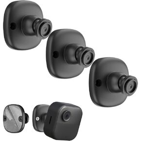 Wall Mount Bracket for Blink Outdoor 4 & Blink Mini Indoor Camera | 3 Pack,No Drill, 360 Degree Adjustable,Black,Installation Way-Strong Adhesive & Screw Mount,Renter Friendly,for Home Security in Kuwait