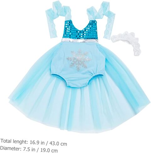 Summer Romper Dress with Headband Breathable Lace Mermaid Skirt Outfit for Photo Shoots Birthday Parties and Outdoor Wear Comfortable Months Clothing in Kuwait