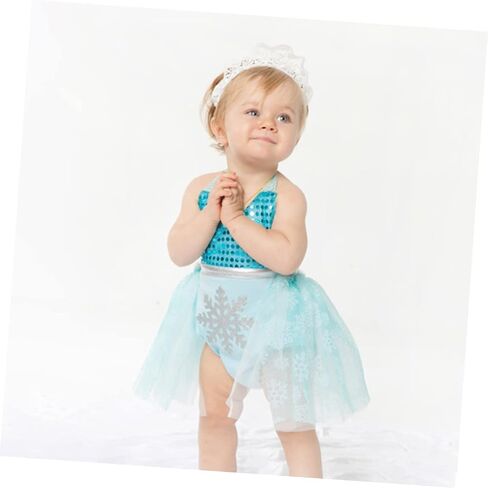 Summer Romper Dress with Headband Breathable Lace Mermaid Skirt Outfit for Photo Shoots Birthday Parties and Outdoor Wear Comfortable Months Clothing in Kuwait