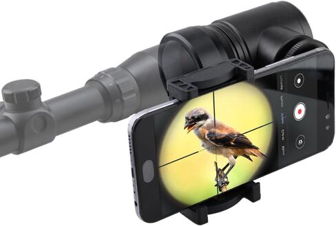 Rifle Scope Camera Adapter – Aluminum Smartphone Mount for Hunting & Birding with Dual Viewing Angles and Fast, Screw-Free Setup in Kuwait
